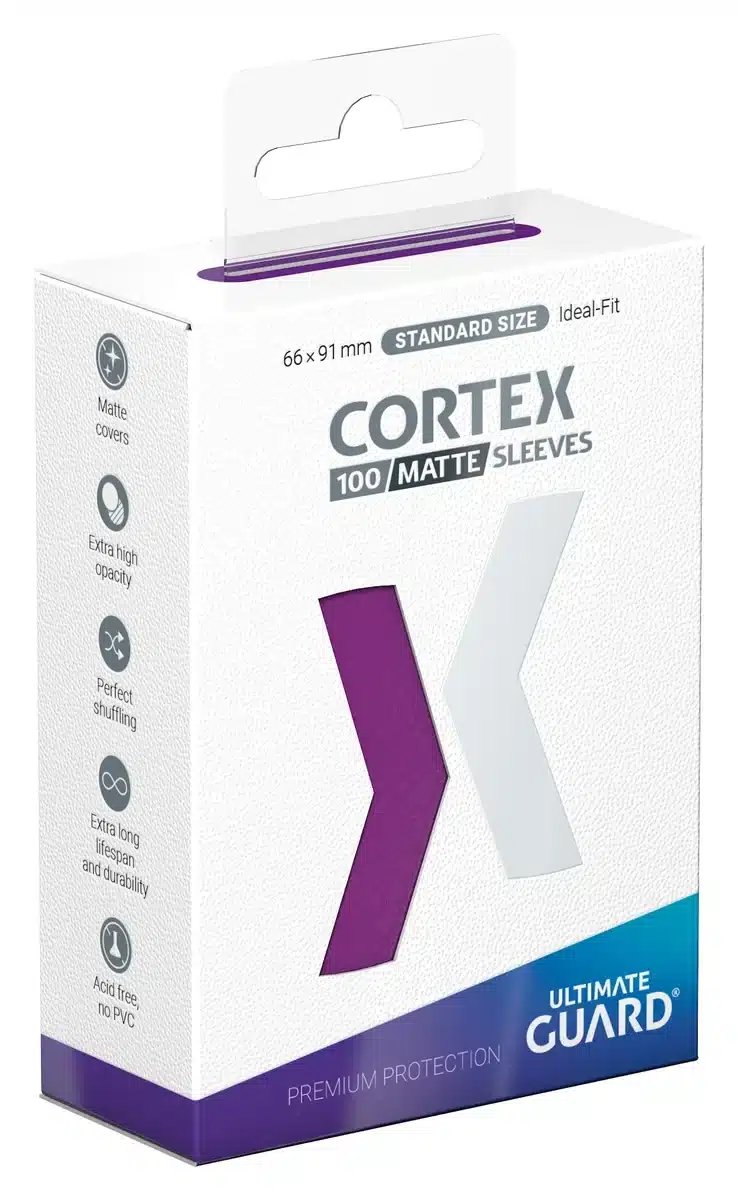 Cortex Sleeves Matte Standard Size (100) - Purple Cortex Sleeves Matte Standard Size (100) - Purple - Image 1