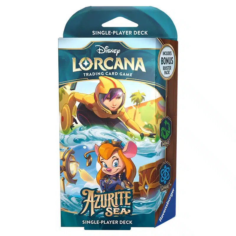 Azurite Sea - Starter Deck - Go Go Tomago & Gadget Hackwrench Lorcana - Azurite Sea Starter Deck - Go Go Tomago & Gadget Hackwrench - Image 1