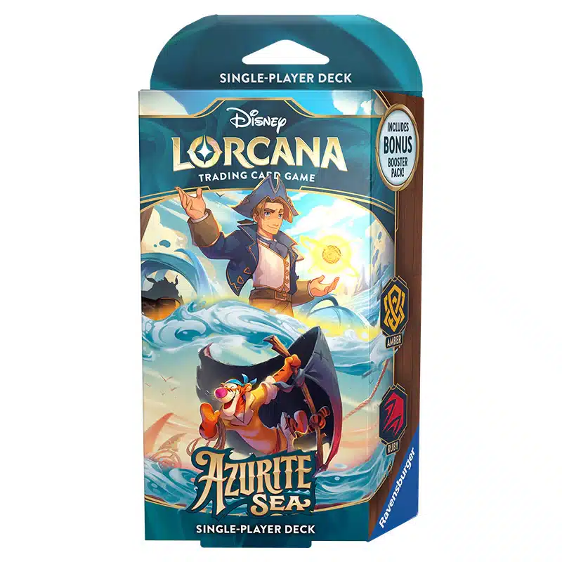 Azurite Sea - Starter Deck - Jim Hawkins & Tigger Lorcana - Azurite Sea Starter Deck - Jim Hawkins & Tigger - Image 1